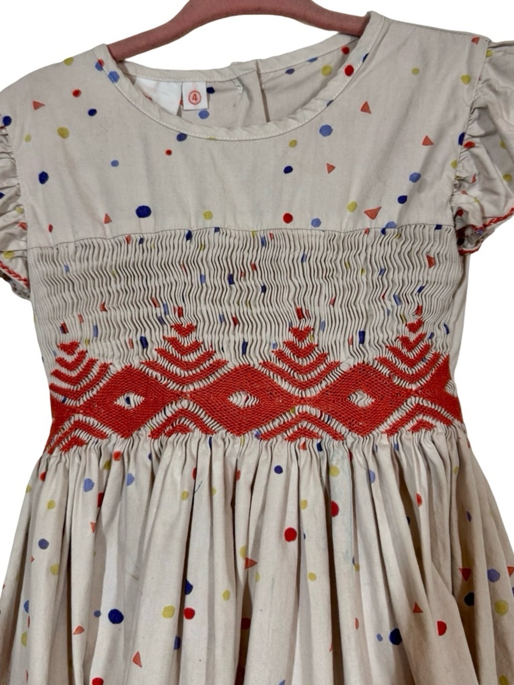 Oso & Me Betty Smocked Dress in Signature Dot - Picture 6 of 15